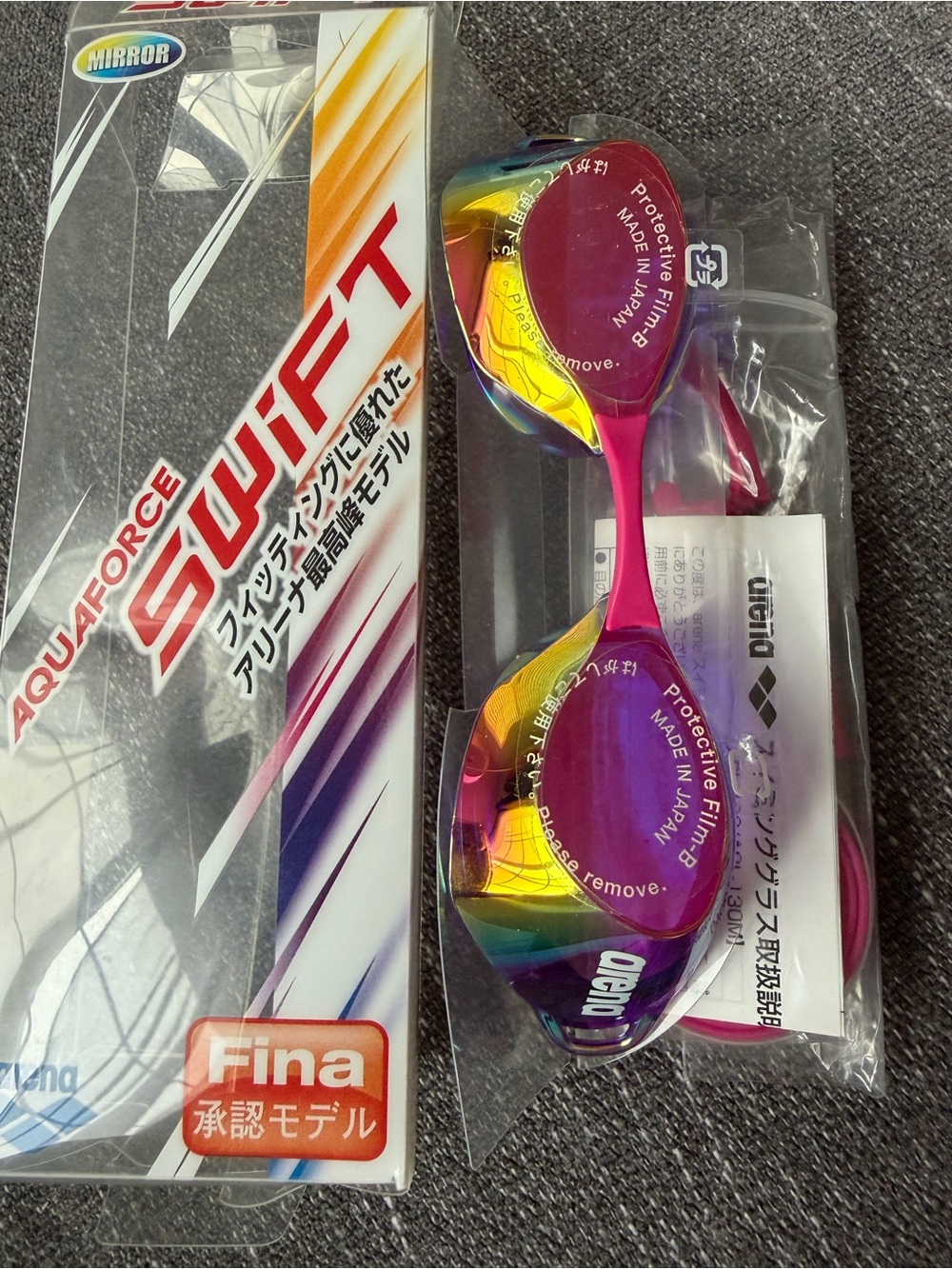 Arena Aquaforce Swift mirror goggles